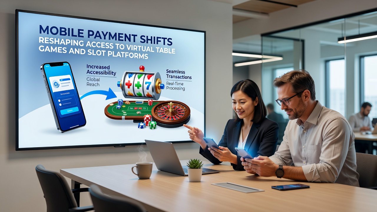 Players using mobile devices to access slot platforms with integrated payment options