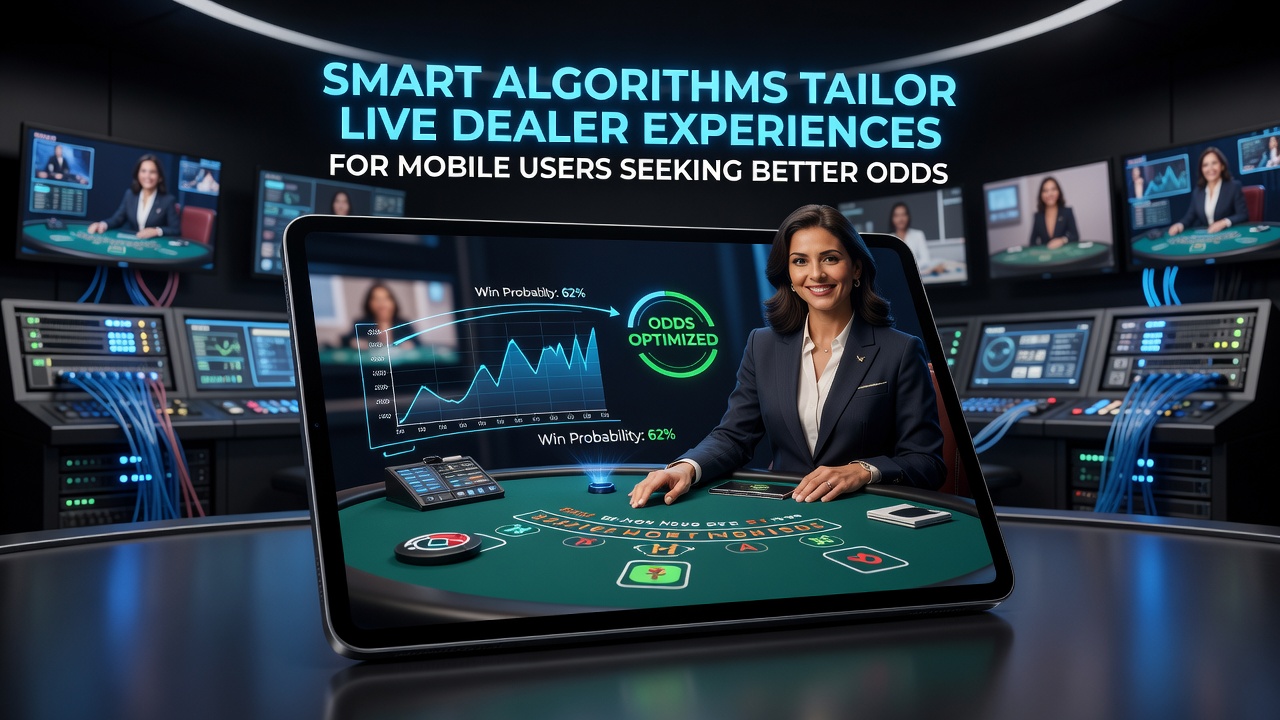 Close-up of a smartphone showing algorithmic suggestions for blackjack side bets during a live dealer session